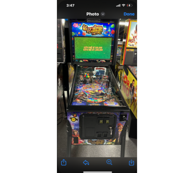 JJP WILLY WONKA & THE CHOCOLATE FACTORY Standard Pinball Machine Game